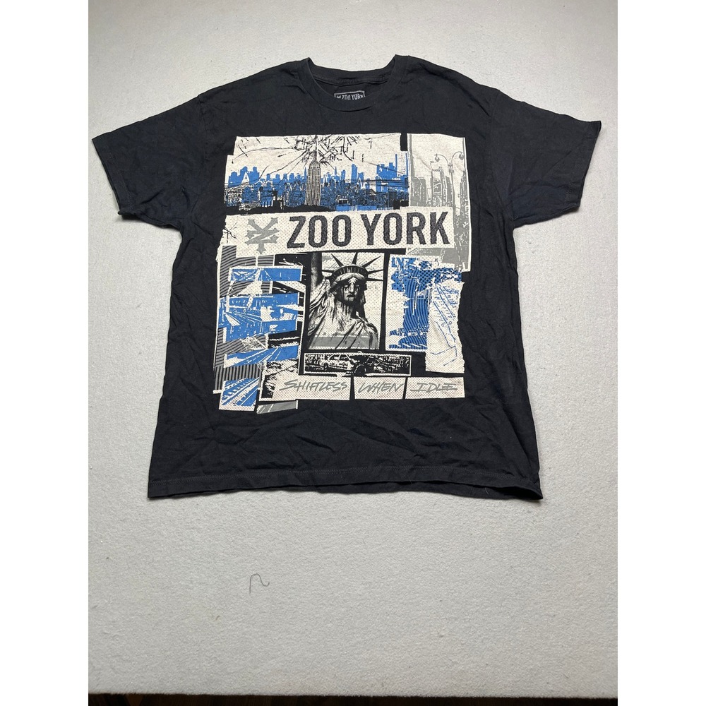 Zoo York T-Shirt 100% Cotton Black Graphic XL Mens